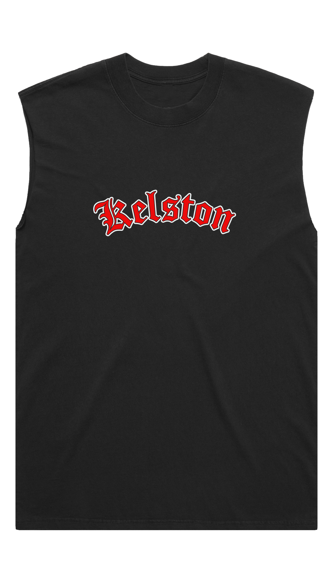 Black Faded Kelston Singlet