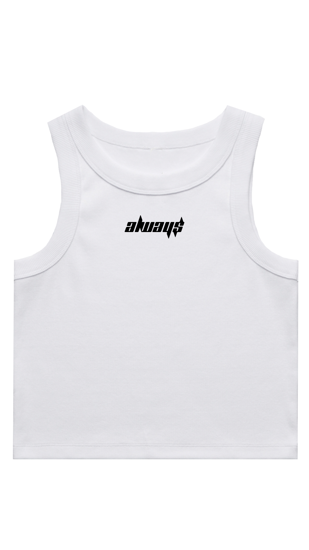 'ALWAY$' Organic Cotton Crop - White